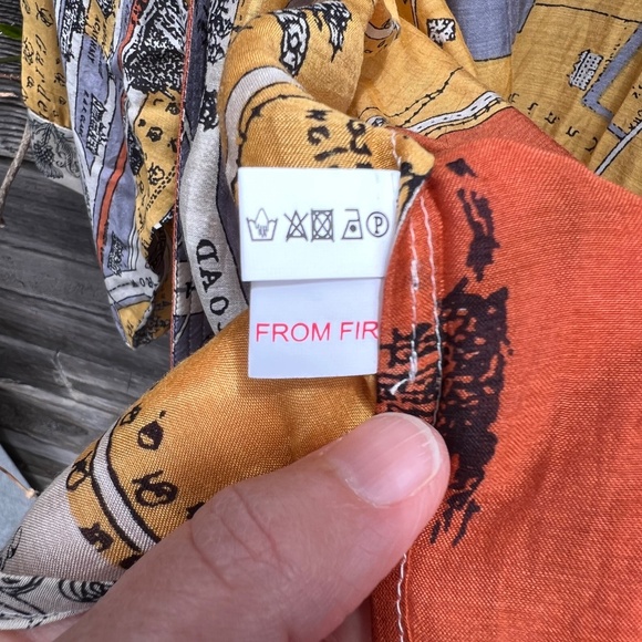 One Hundred Stars - Printed Kimono style blouse/jacket - One Size - Picture 8 of 8